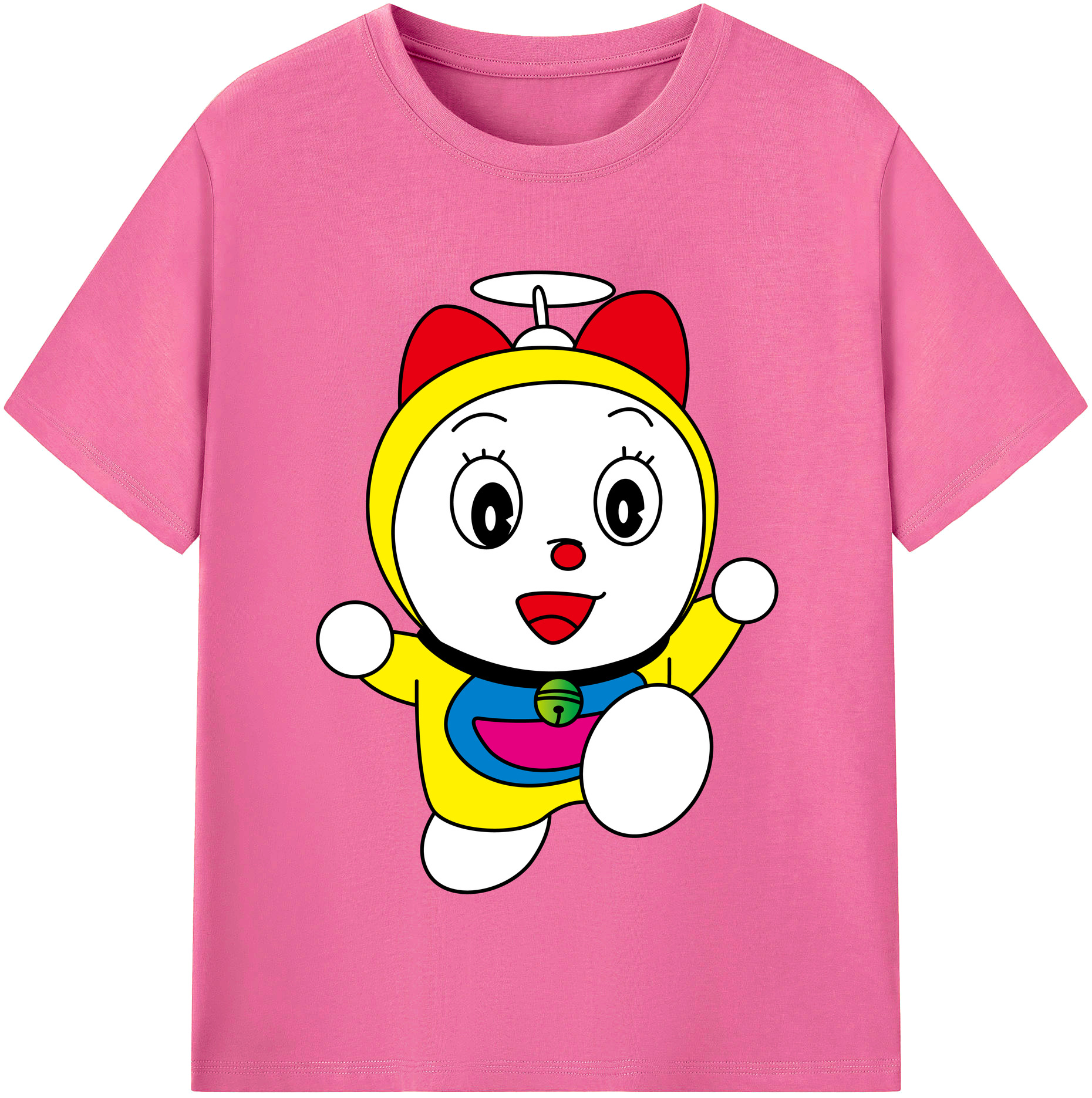 （画像用） ドラえもん ドラミ Doraemon Dorami レディースカジュアルプリントTシャツ（綿100％）